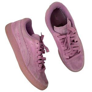 Puma Suede Fashion Sneakers Dusty Lavender Light Purple Youth Big Girls 7